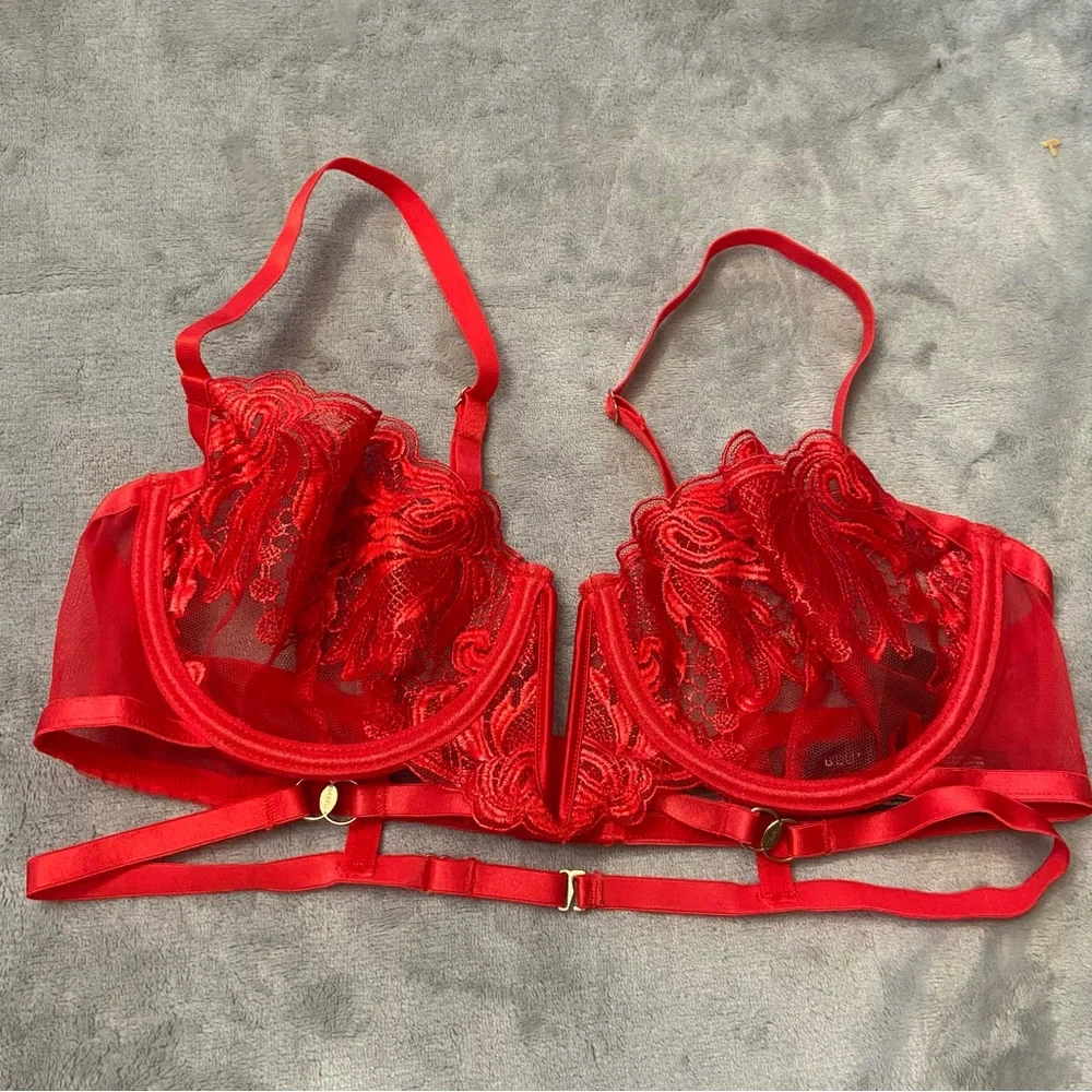 New! Bluebella Red lace underwire bra 10788